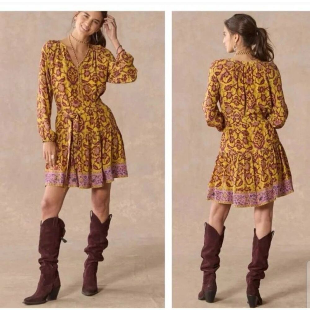 SundanceβMaras Mini Boho Hippieβ Dress Size Small